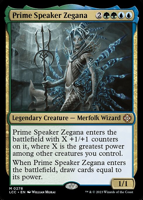 Prime Speaker Zegana - The Lost Caverns of Ixalan Commander Mythic Card