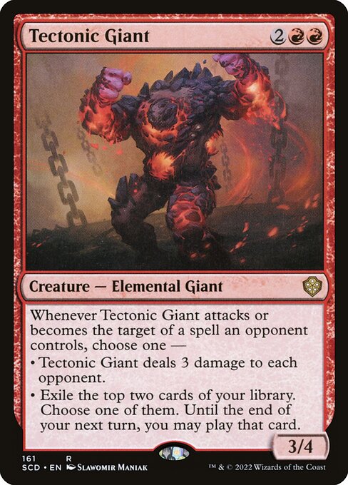Tectonic Giant - Starter Commander Decks Rare Card