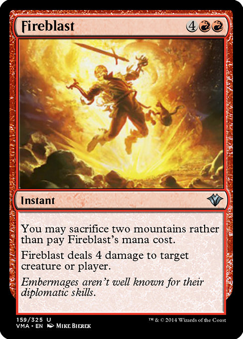 Fireblast - Vintage Masters Uncommon Card