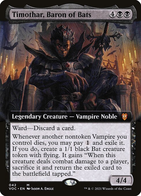 Timothar, Baron of Bats - Crimson Vow Commander Mythic Card