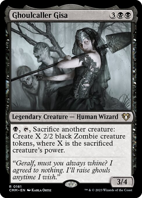Ghoulcaller Gisa - Commander Masters Rare Card