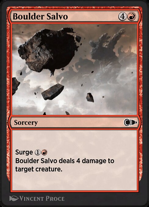 Boulder Salvo - Pioneer Masters Common Card