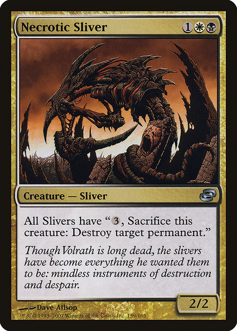 Necrotic Sliver - Planar Chaos Uncommon Card