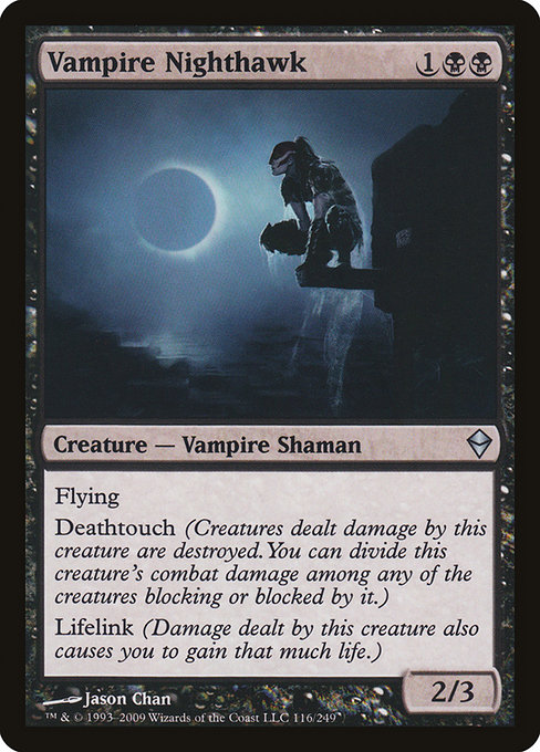 Vampire Nighthawk - Zendikar Uncommon Card