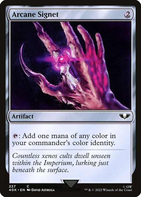 Arcane Signet - Warhammer 40,000 Commander Common Card