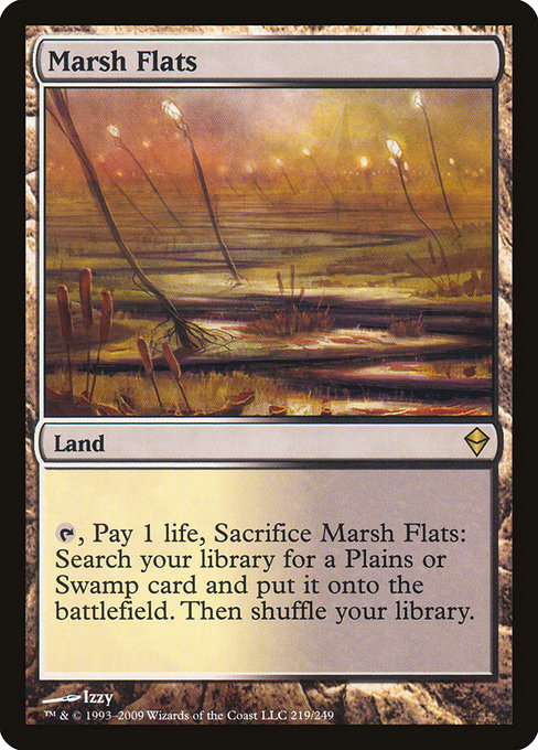 Marsh Flats - Zendikar Rare Card