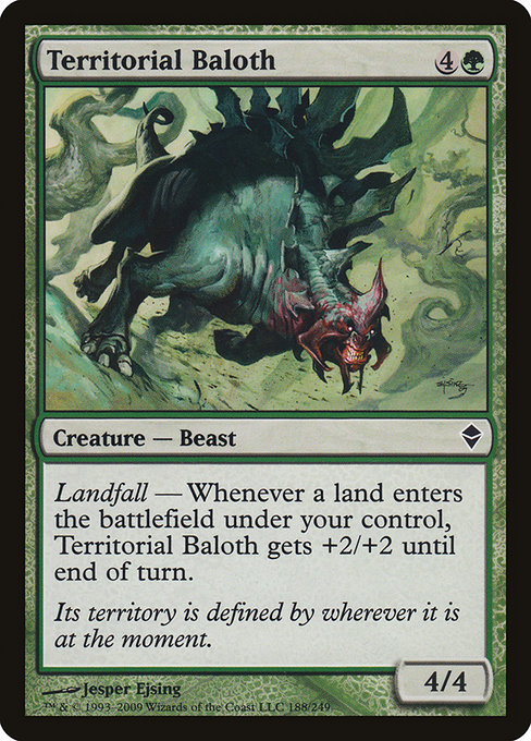 Territorial Baloth - Zendikar Common Card
