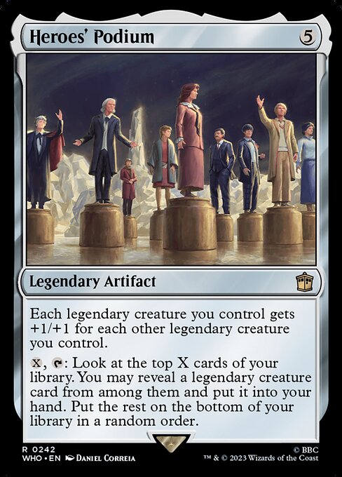 Heroes' Podium - Doctor Who Rare Card