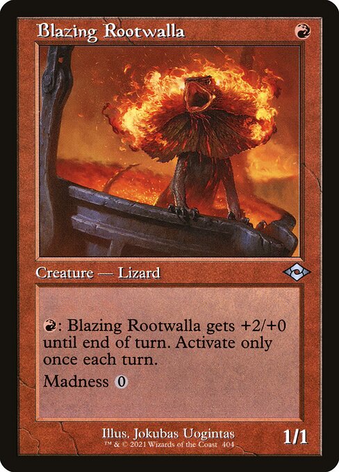 Blazing Rootwalla - Modern Horizons 2 Uncommon Card