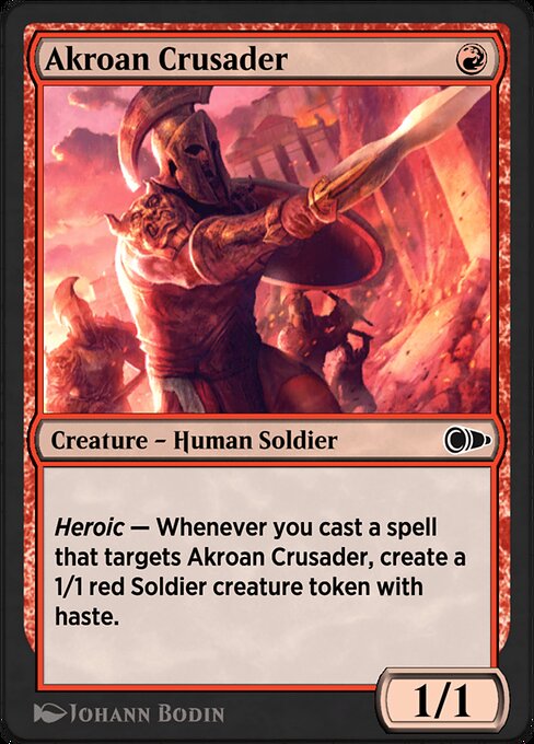 Akroan Crusader - Pioneer Masters Common Card