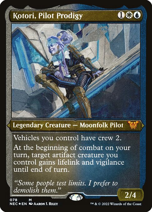 Kotori, Pilot Prodigy - Neon Dynasty Commander Mythic Card