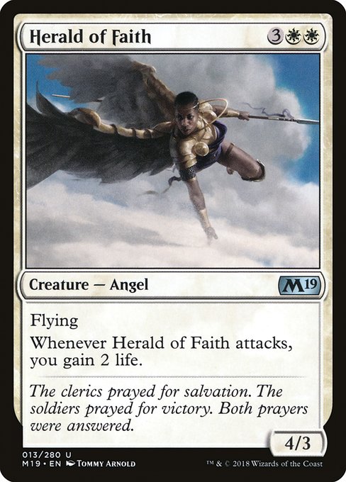 Herald of Faith - Core Set 2019 Uncommon Card