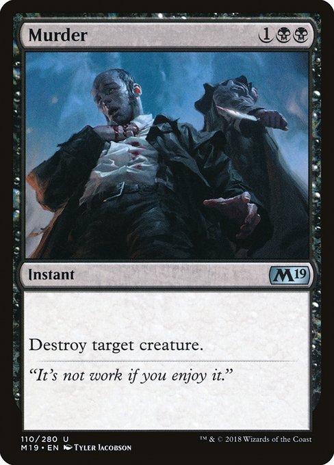 Murder - Core Set 2019 Uncommon Card