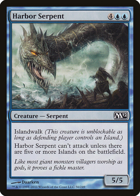 Harbor Serpent - Magic 2012 Common Card