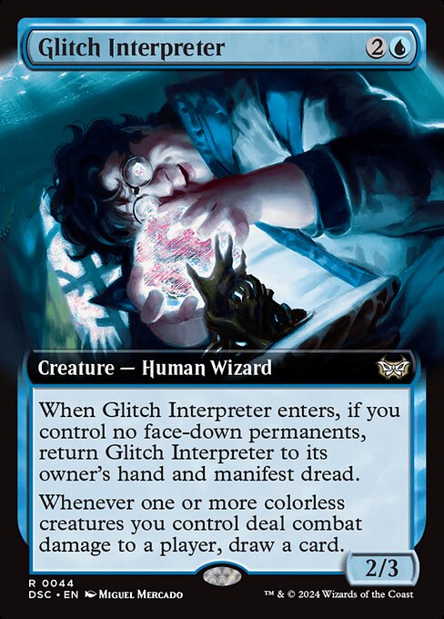 Glitch Interpreter - Duskmourn: House of Horror Commander Rare Card