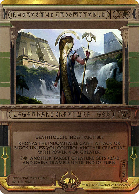 Rhonas the Indomitable - Amonkhet Invocations Special Card