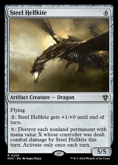 Steel Hellkite - Murders at Karlov Manor Commander Rare Card