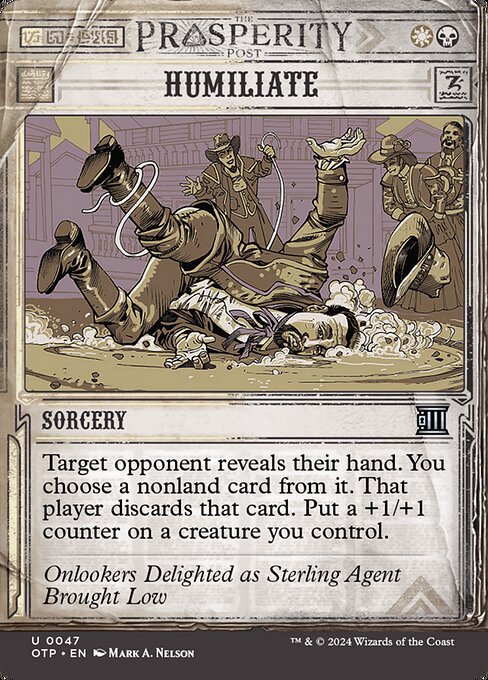 Humiliate - Breaking News Uncommon Card