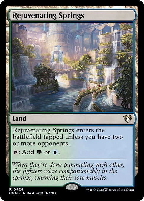 Rejuvenating Springs - Commander Masters Rare Card