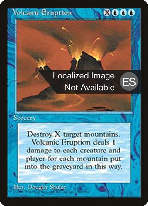 Volcanic Eruption - Fourth Edition Foreign Black Border Rare Card