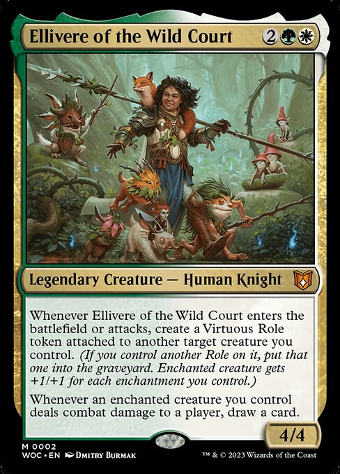 Ellivere of the Wild Court - Wilds of Eldraine Commander Mythic Card