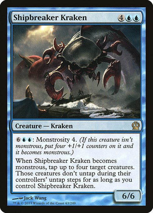 Shipbreaker Kraken - Theros Rare Card
