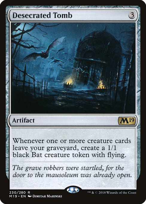Desecrated Tomb - Core Set 2019 Rare Card