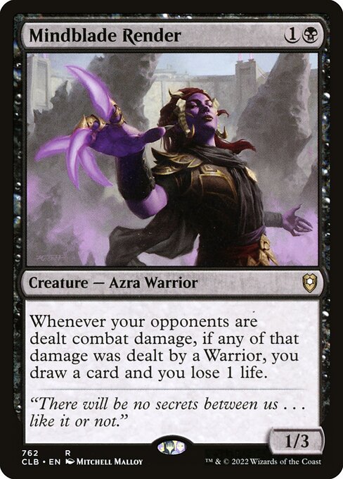Mindblade Render - Commander Legends: Battle for Baldur's Gate Rare Card