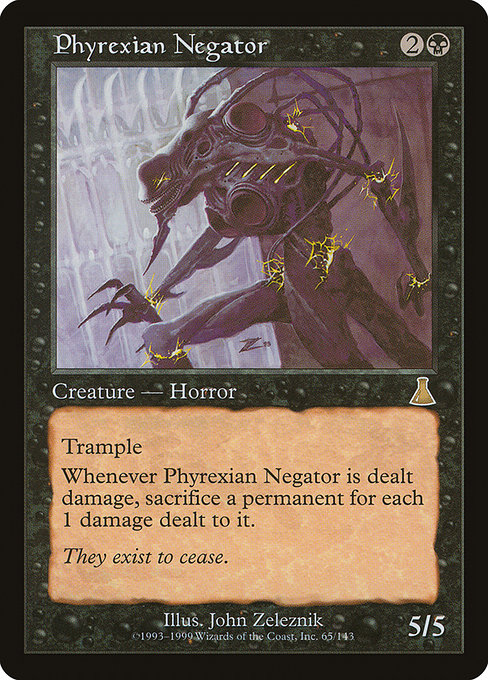 Phyrexian Negator - Urza's Destiny Rare Card