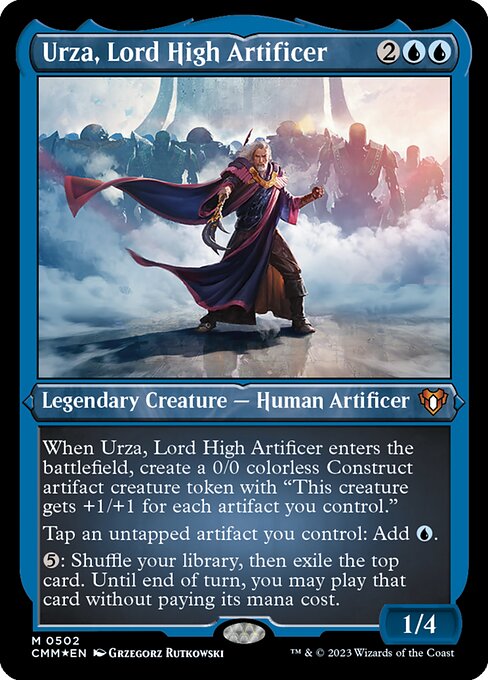 Urza, Lord High Artificer - Commander Masters Mythic Card