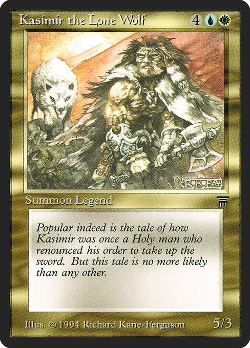 Kasimir the Lone Wolf - Legends Uncommon Card