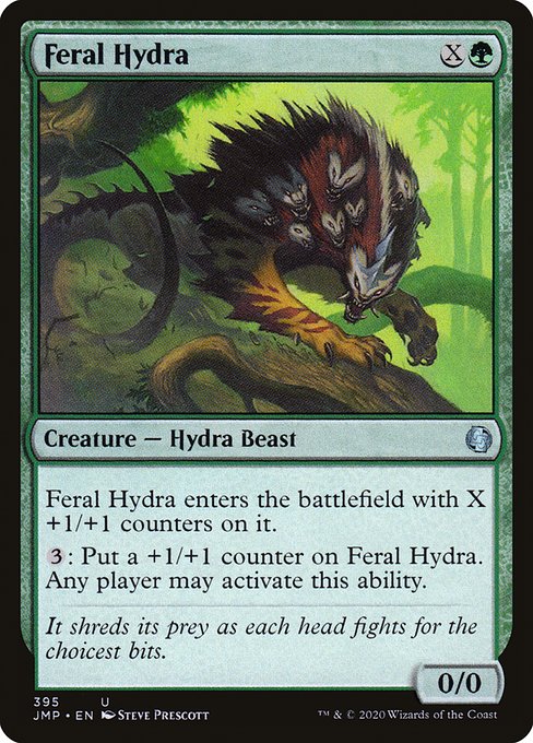 Feral Hydra - Jumpstart Uncommon Card