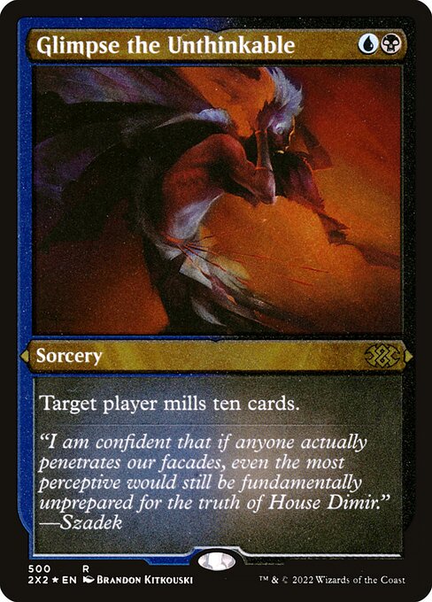 Glimpse the Unthinkable - Double Masters 2022 Rare Card