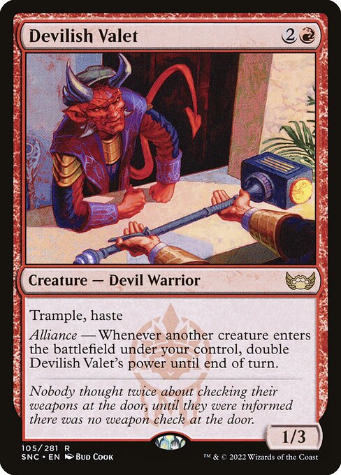 Devilish Valet - Streets of New Capenna Rare Card