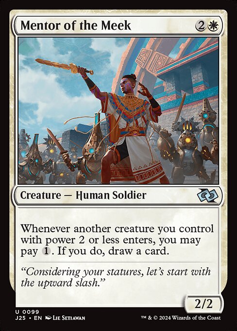 Mentor of the Meek - Foundations Jumpstart Uncommon Card