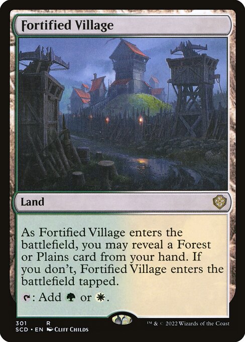 Fortified Village - Starter Commander Decks Rare Card