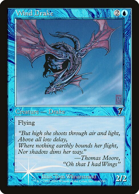 Wind Drake - Seventh Edition Common Card