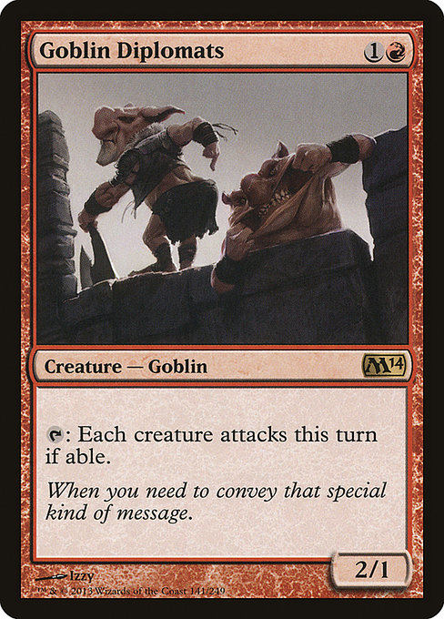Goblin Diplomats - Magic 2014 Rare Card