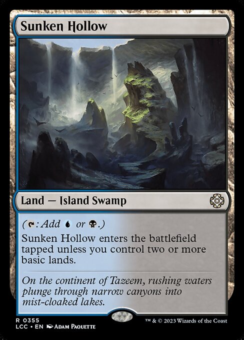 Sunken Hollow - The Lost Caverns of Ixalan Commander Rare Card