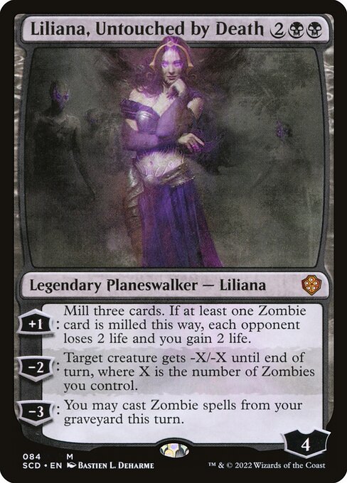 Liliana, Untouched by Death - Starter Commander Decks Mythic Card