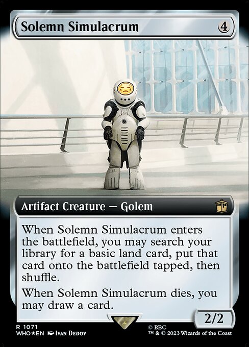 Solemn Simulacrum - Doctor Who Rare Card