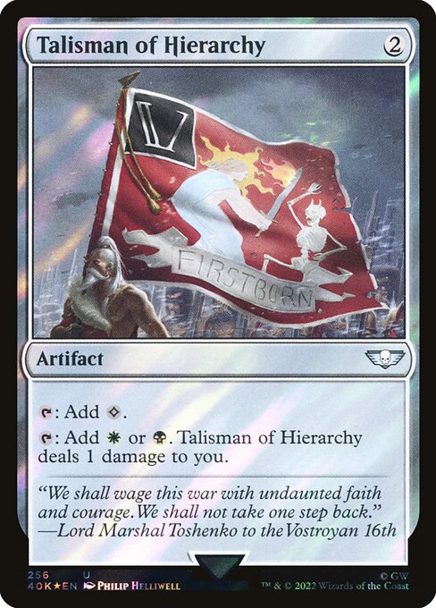 Talisman of Hierarchy - Warhammer 40,000 Commander Uncommon Card
