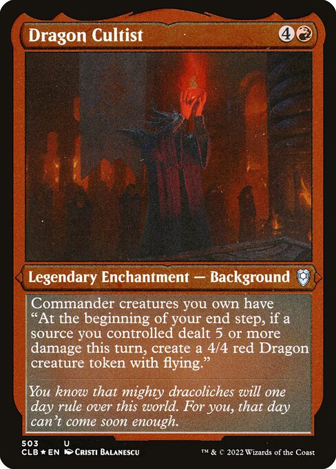Dragon Cultist - Commander Legends: Battle for Baldur's Gate Uncommon Card