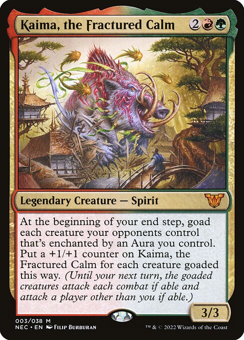 Kaima, the Fractured Calm - Neon Dynasty Commander Mythic Card