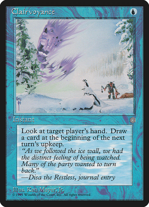 Clairvoyance - Ice Age Common Card