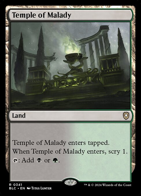 Temple of Malady - Bloomburrow Commander Rare Card