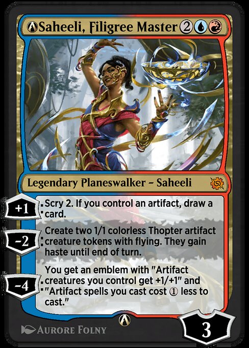 A-Saheeli, Filigree Master - The Brothers' War Mythic Card