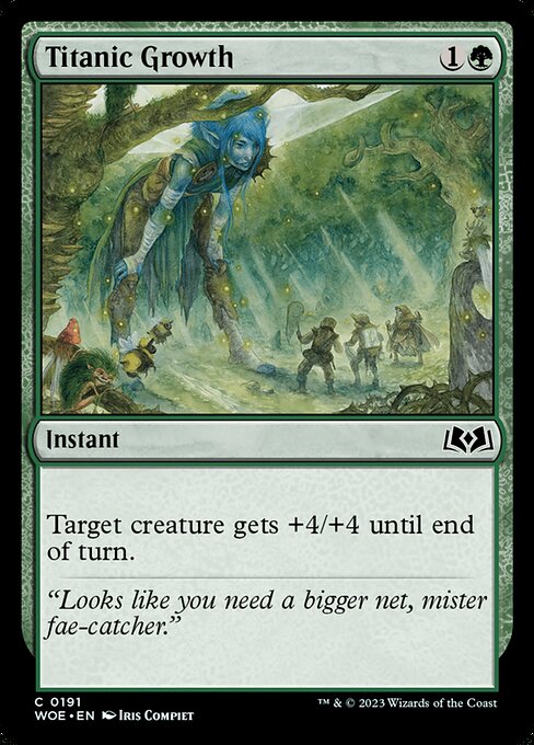 Titanic Growth - Wilds of Eldraine Common Card