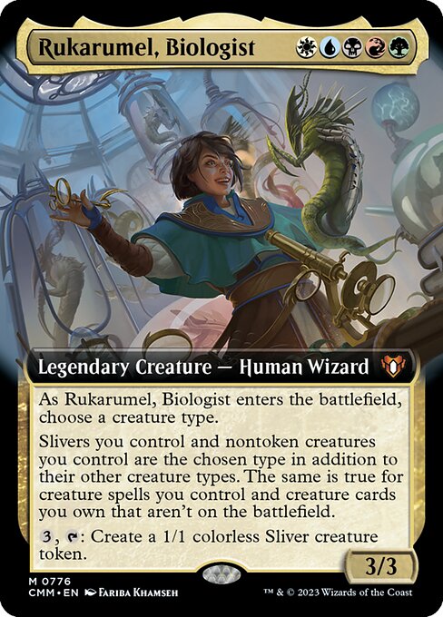 Rukarumel, Biologist - Commander Masters Mythic Card