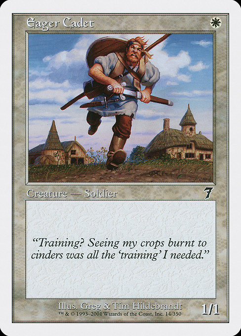 Eager Cadet - Seventh Edition Common Card